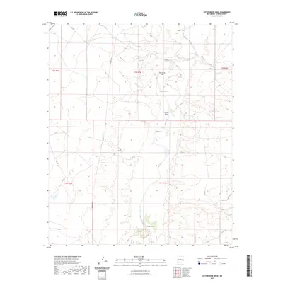 2023 Map of Cottonwood Draw, 2023 Print