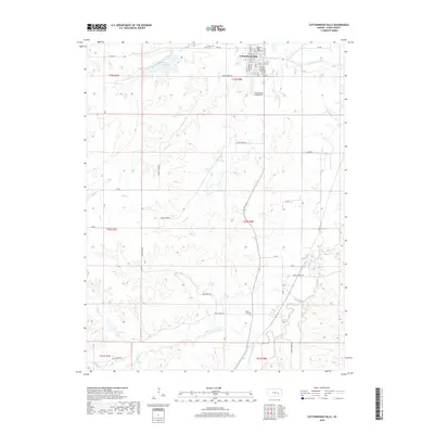 2018 Map of Cottonwood Falls, 2018 Print