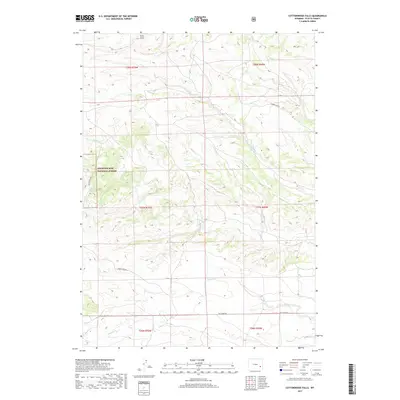 2017 Map of Cottonwood Falls, 2017 Print