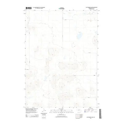 2014 Map of Cottonwood Lake, 2014 Print