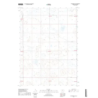 2017 Map of Cottonwood Lake, 2017 Print
