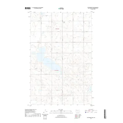 2017 Map of Cottonwood Lake, 2017 Print