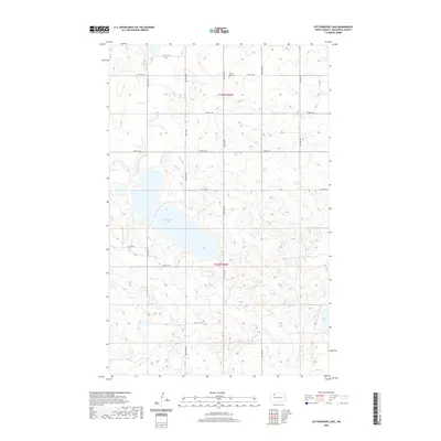 2020 Map of Cottonwood Lake, 2020 Print