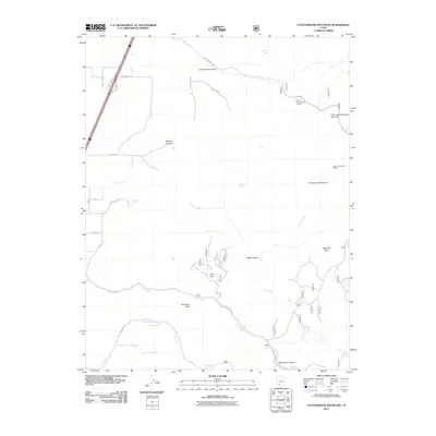 2011 Map of Cottonwood Mountain, 2011 Print