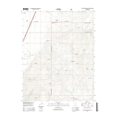 2014 Map of Cottonwood Mountain, 2014 Print