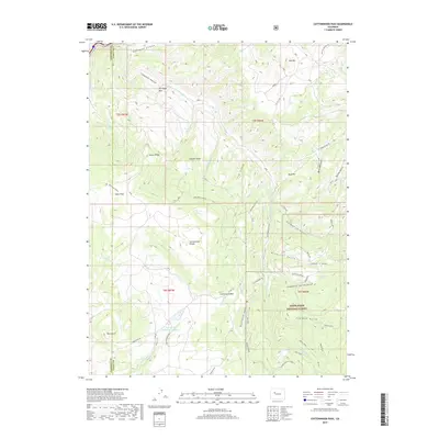 2019 Map of Cottonwood Pass, 2019 Print