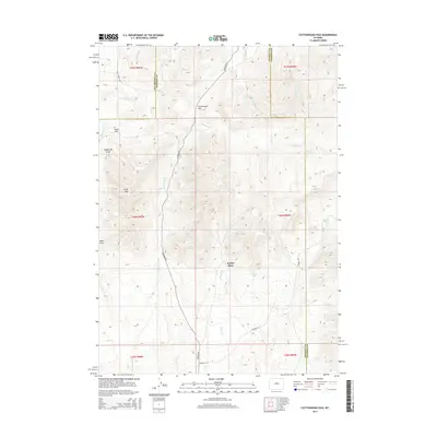 2015 Map of Cottonwood Pass, 2015 Print