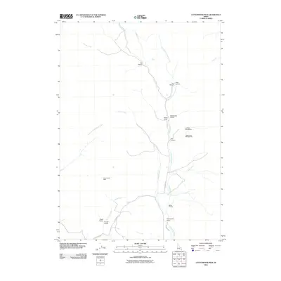 2010 Map of Cottonwood Peak, 2010 Print