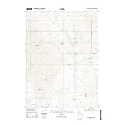 2013 Map of Cottonwood Peak, 2013 Print