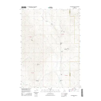 2017 Map of Cottonwood Peak, 2017 Print