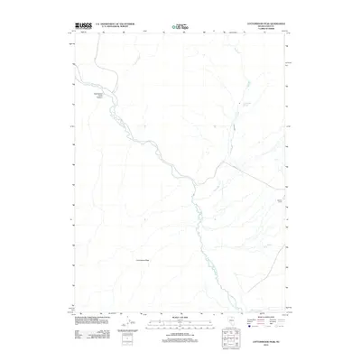 2012 Map of Cottonwood Peak, 2012 Print