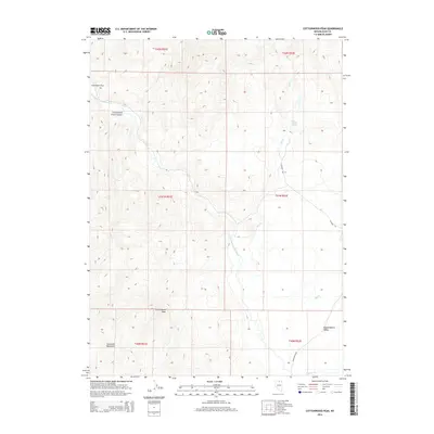 2014 Map of Cottonwood Peak, 2014 Print