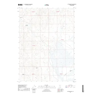 2018 Map of Cottonwood Peak, 2018 Print