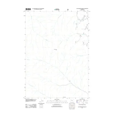 2012 Map of Cottonwood Peak, 2012 Print