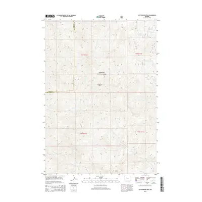 2015 Map of Cottonwood Peak, 2015 Print