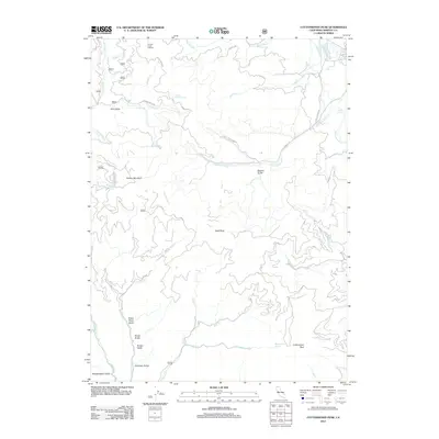 2012 Map of Cottonwood Peak, 2012 Print