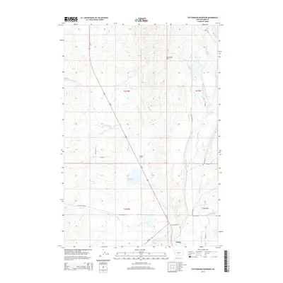2014 Map of Cottonwood Reservoir, 2014 Print