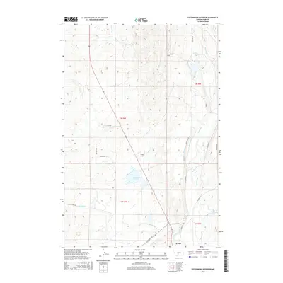2017 Map of Cottonwood Reservoir, 2017 Print