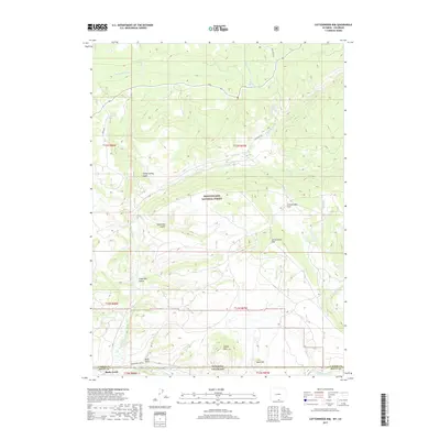 2017 Map of Cottonwood Rim, 2017 Print