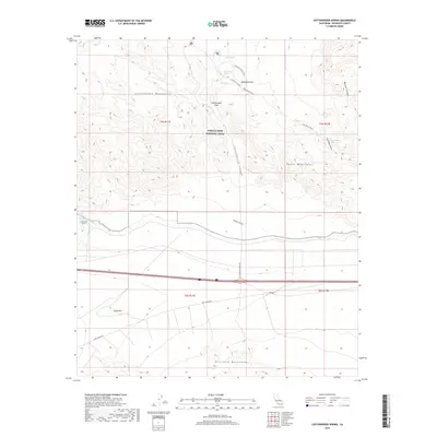 2018 Map of Cottonwood Spring, 2018 Print