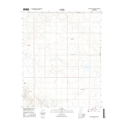 2017 Map of Cottonwood Springs, 2017 Print