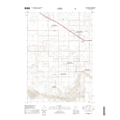 2017 Map of Cottonwood SW, 2017 Print