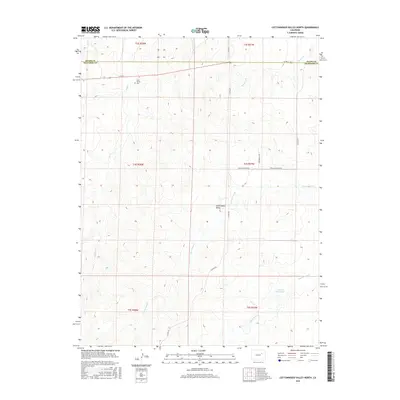 2016 Map of Cottonwood Valley North, 2016 Print