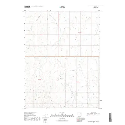 2019 Map of Cottonwood Valley South, 2019 Print