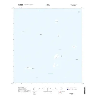 2021 Map of Cottrell Key, 2021 Print