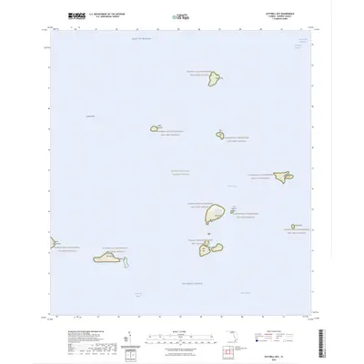 2024 Map of Cottrell Key, 2024 Print