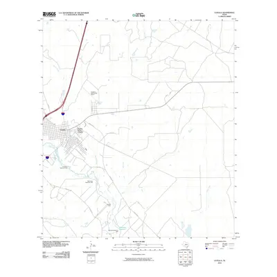 2010 Map of Cotulla, 2010 Print
