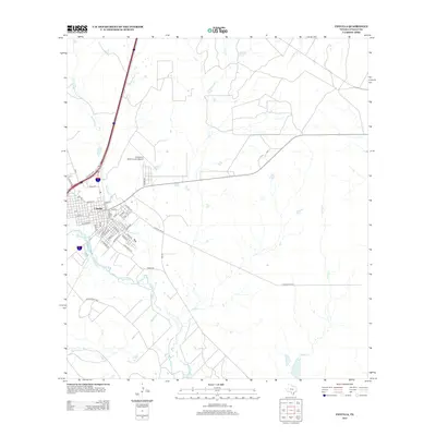 2013 Map of Cotulla, 2013 Print