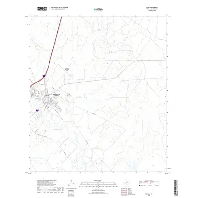 2019 Map of Cotulla, 2019 Print