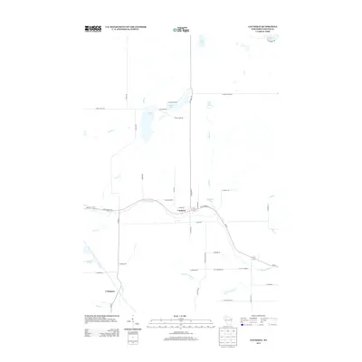 2013 Map of Couderay, 2013 Print