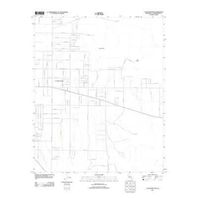 2012 Map of Cougar Buttes, 2012 Print