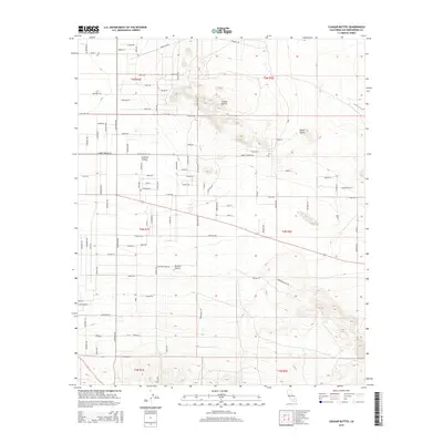 2015 Map of Cougar Buttes, 2015 Print