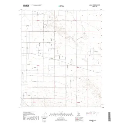 2018 Map of Cougar Buttes, 2018 Print