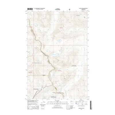 2014 Map of Cougar Lake, 2014 Print