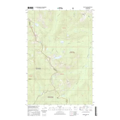 2017 Map of Cougar Lake, 2017 Print