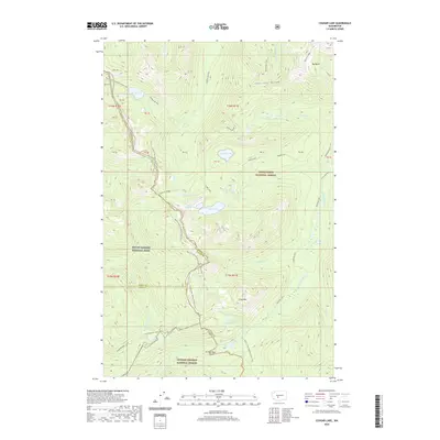 2020 Map of Cougar Lake, 2020 Print