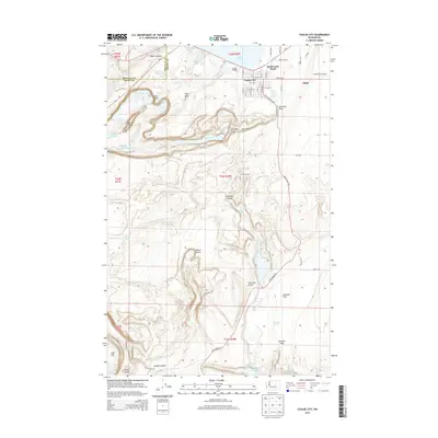 2014 Map of Coulee City, 2014 Print