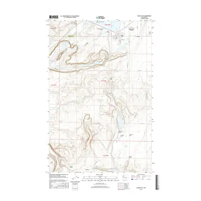 2017 Map of Coulee City, 2017 Print