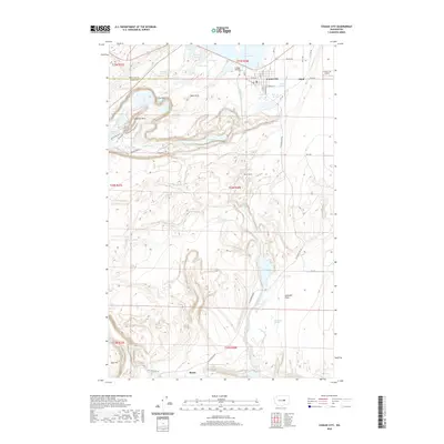 2020 Map of Coulee City, 2020 Print