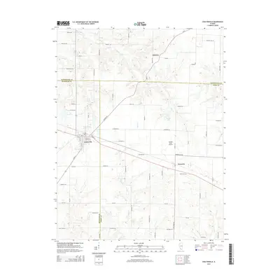2015 Map of Coulterville, 2015 Print