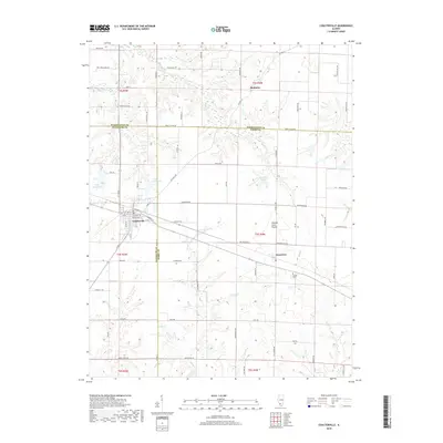 2018 Map of Coulterville, 2018 Print