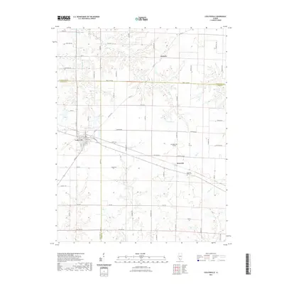 2021 Map of Coulterville, 2021 Print