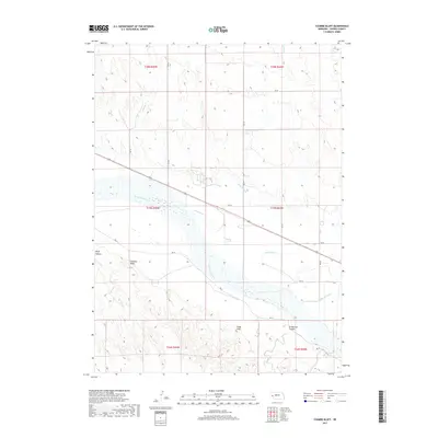 2017 Map of Coumbe Bluff, 2017 Print