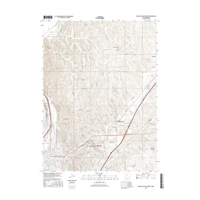 2015 Map of Council Bluffs North, 2015 Print