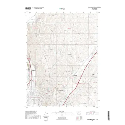 2018 Map of Council Bluffs North, 2018 Print