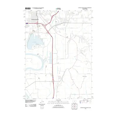 2010 Map of Council Bluffs South, 2010 Print